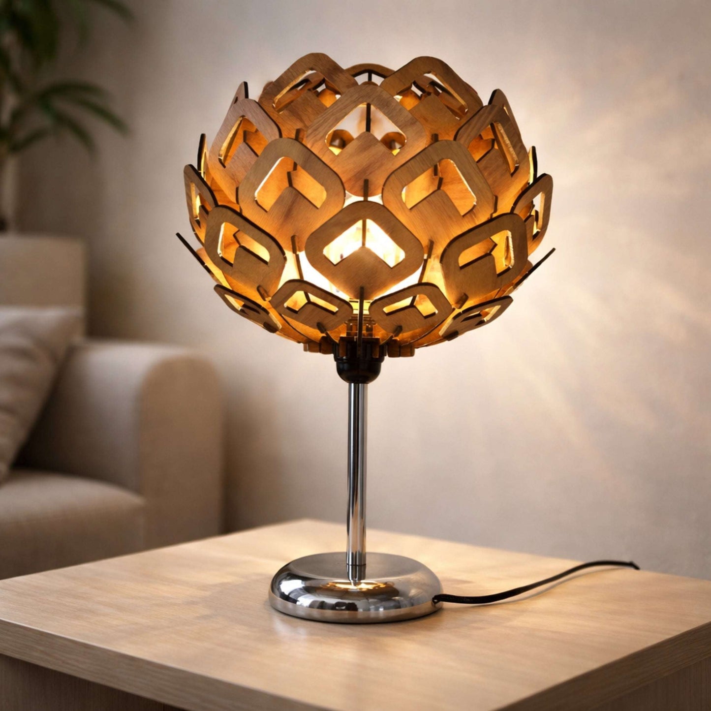 Lotus Heart Table Lamp