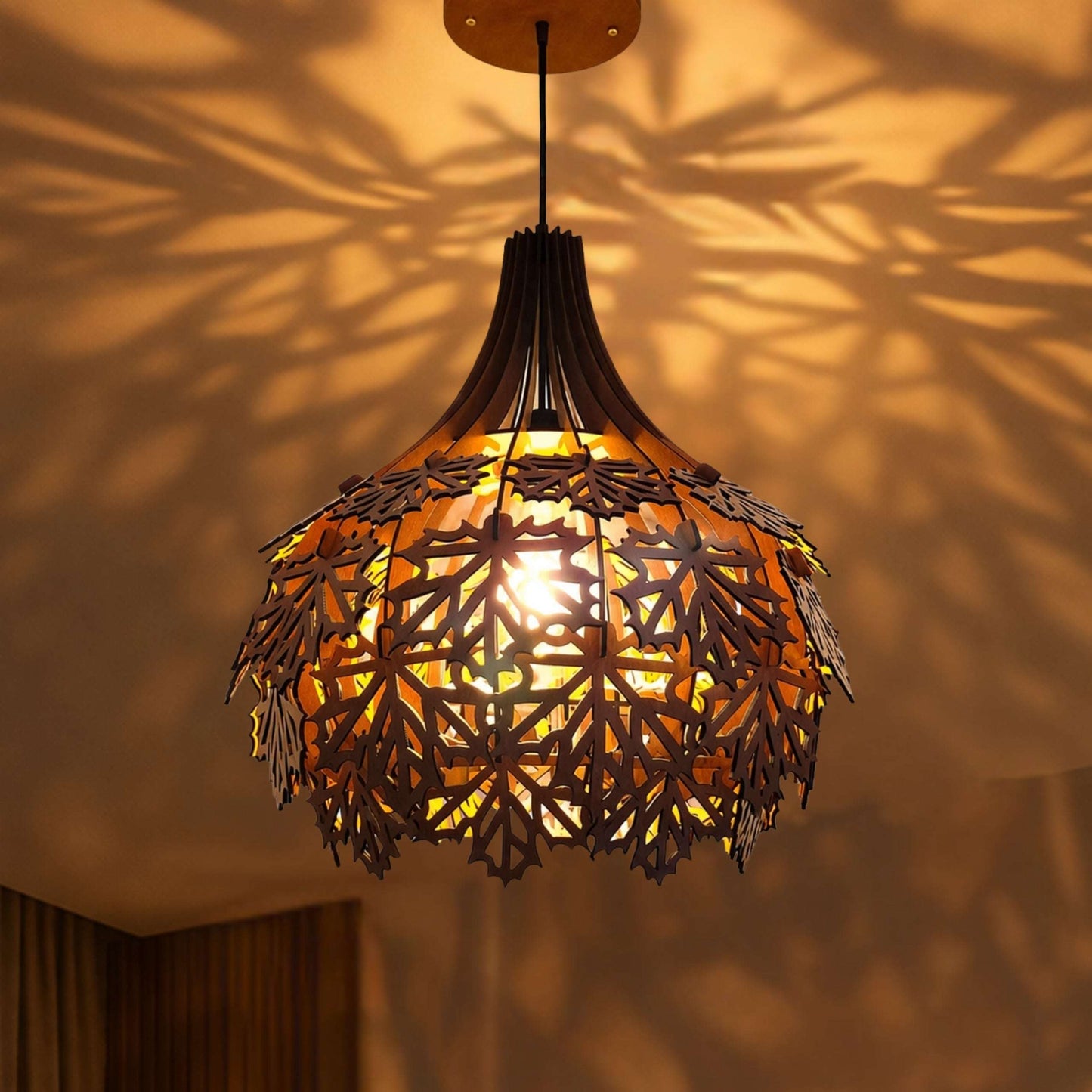 Maple Leaves Hollow Chandelier