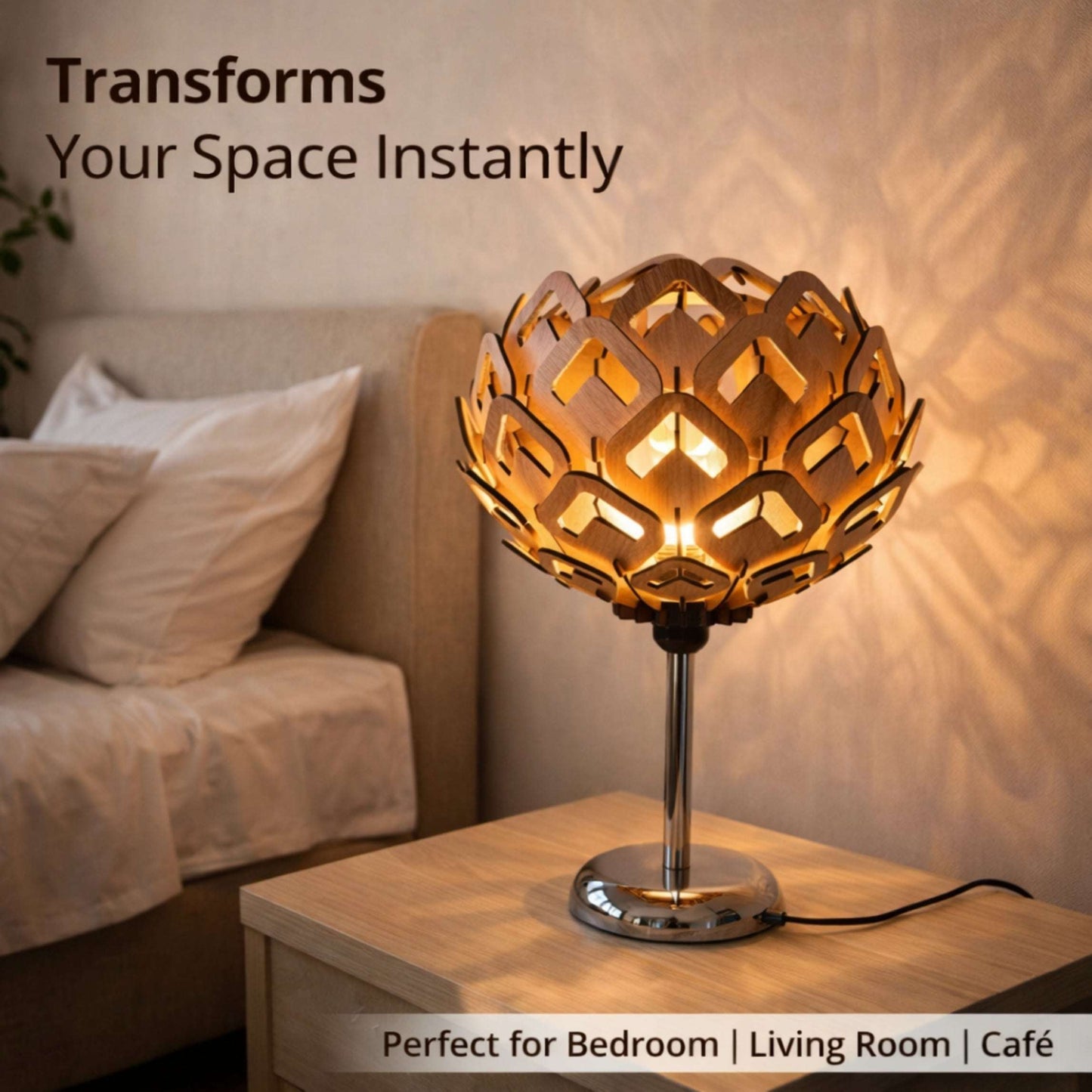 Lotus Heart Table Lamp