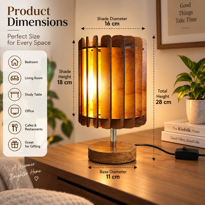 Minimal Wooden Desk lamp