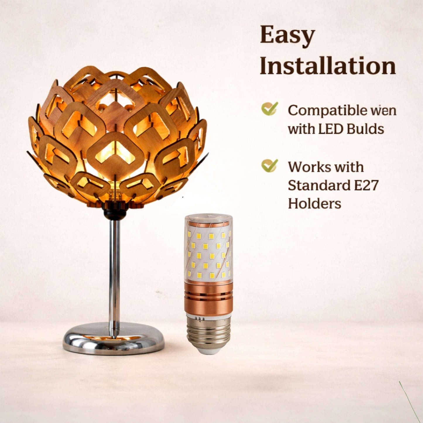 Lotus Heart Table Lamp