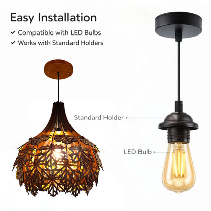 Maple Leaves Hollow Chandelier
