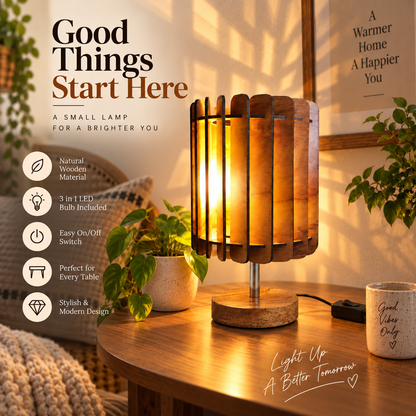 Minimal Wooden Desk lamp