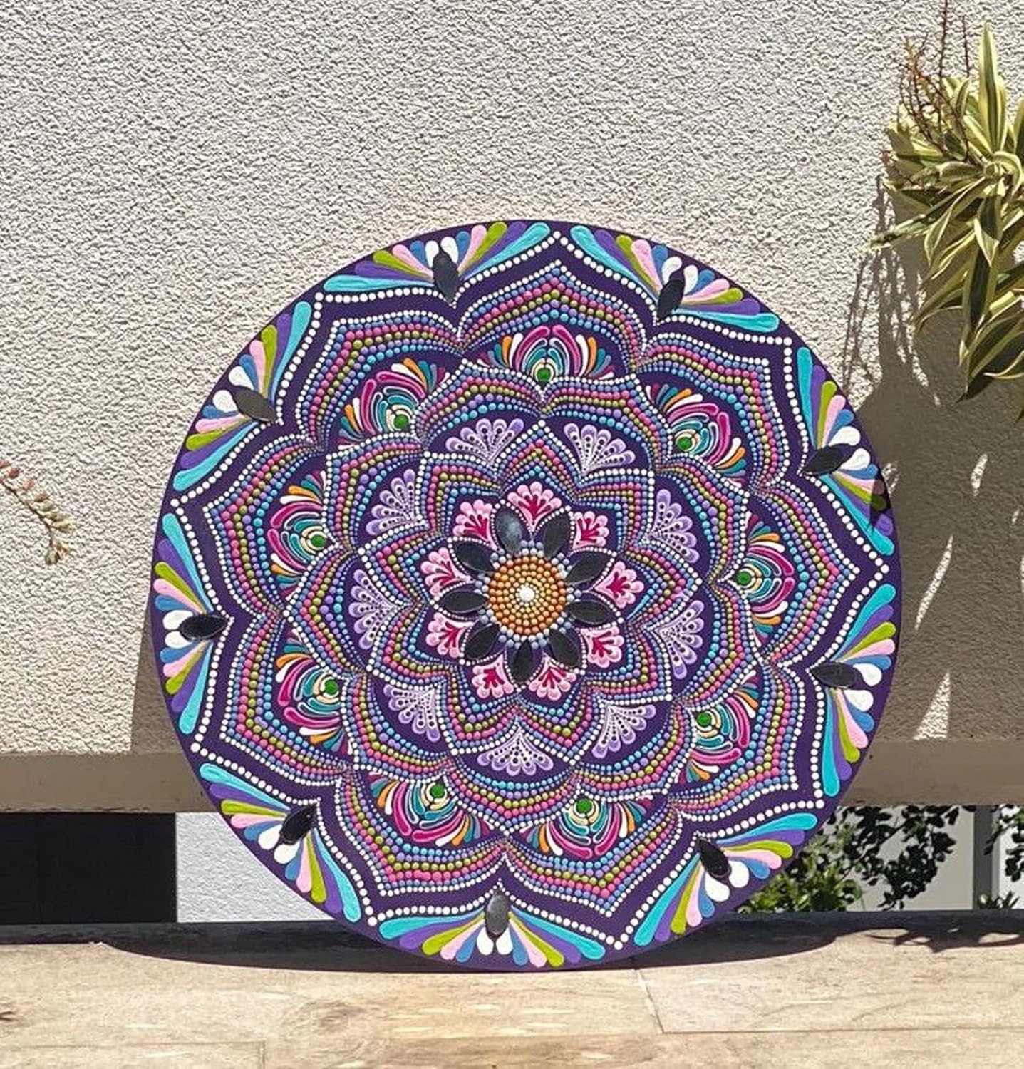 Woodiography MDF Board Craft Discs, 8 inch x 8 inch, 2.5 mm Thickness, Set of 10, Round for lippan Art Mandala Art and resinart.