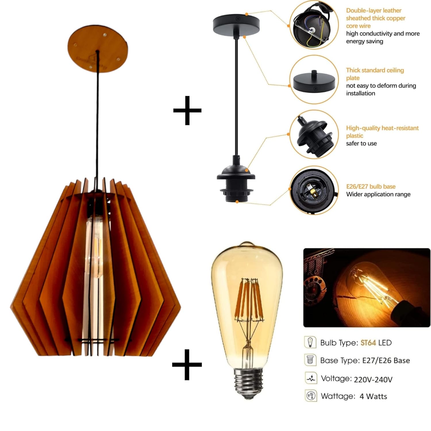 woodiography Pendant lamp, Wooden Ceiling lamp, Wooden Hanging lamp handicrafted Home decore