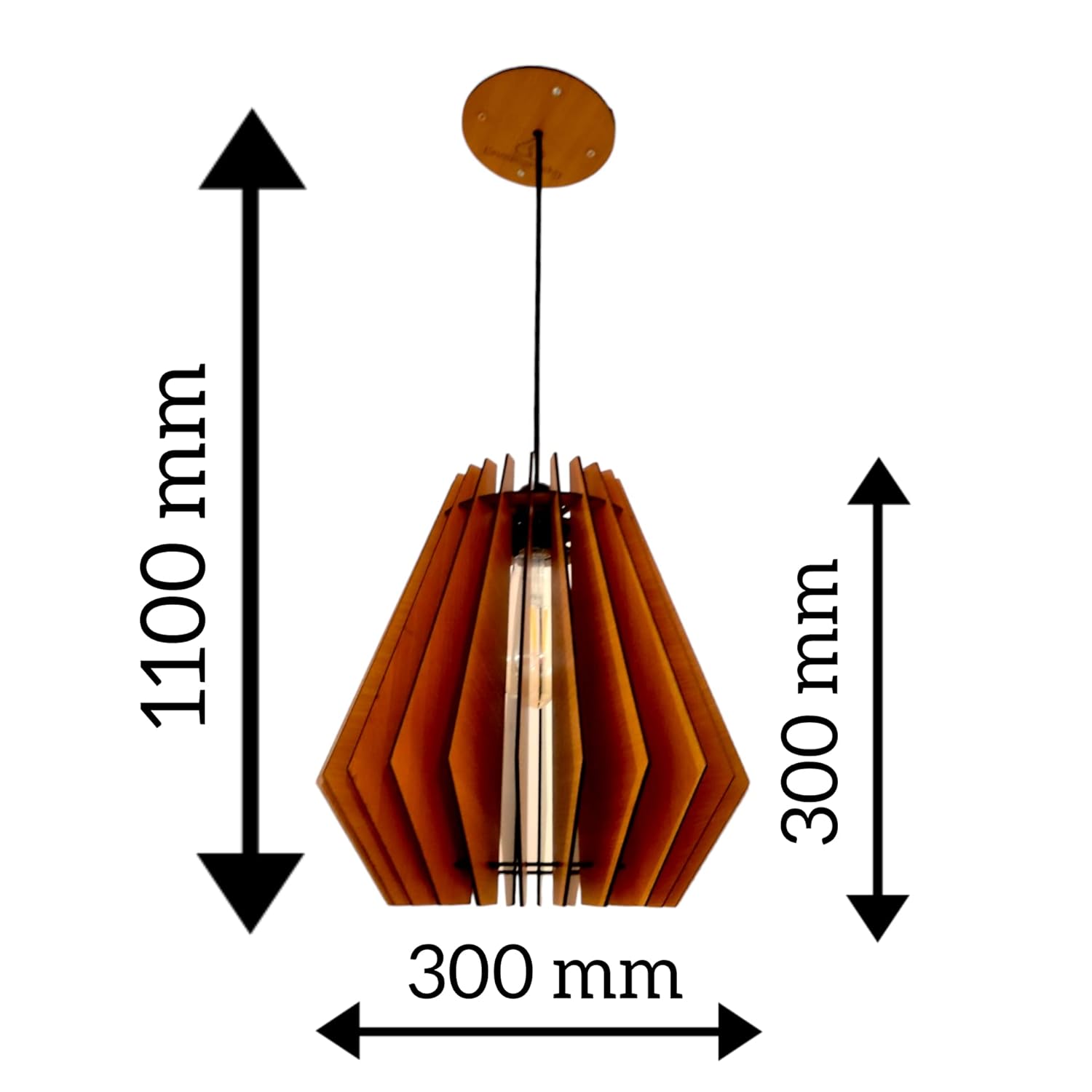 woodiography Pendant lamp, Wooden Ceiling lamp, Wooden Hanging lamp handicrafted Home decore
