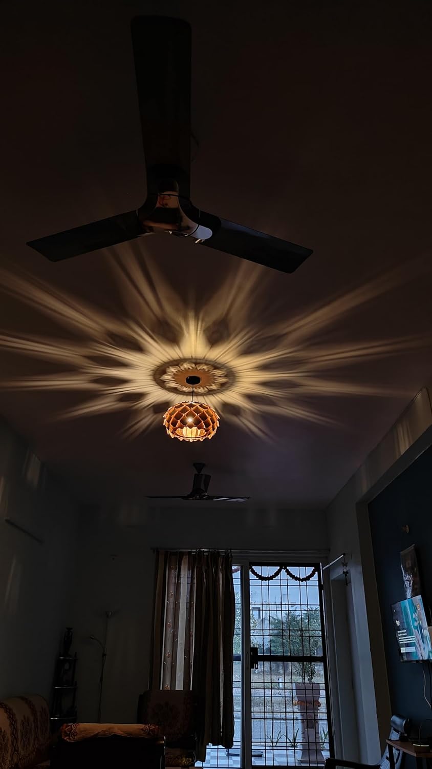 woodiography Wood Pendant lamp, Wooden Ceiling lamp, Wooden Hanging lamp handicrafted Home decore Chandelier Light