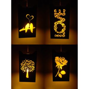 woodiography Wooden Ceiling lamp Pendant lamp Hanging Light for Home Decoration Love Theme