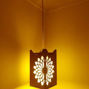WOODIOGRAPHY Wooden ceiling pendant lamp hanging light for home decoration