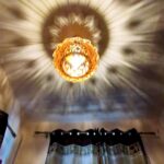 woodiography Pinecone Pendant lamp, Wooden Ceiling lamp, Wooden Hanging lamp handicrafted Home decore Chandelier Light (Small CL001)